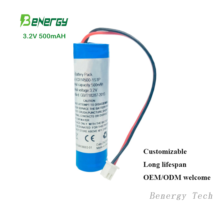 14500 3.2V 500mAH AA Rechargeable Battery from China manufacturer ...